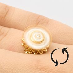 Anillo Girasol Giratorio Rayito de Sol🌻 Incluye Caja 🎁