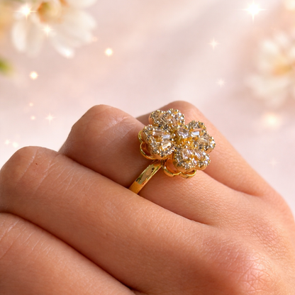 Anillo Girasol Giratorio Rayito de Sol🌻 Incluye Caja 🎁