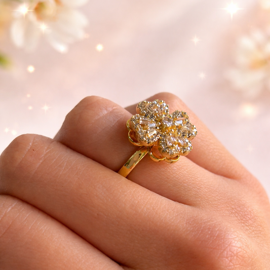 Anillo Girasol Giratorio Rayito de Sol🌻 Incluye Caja 🎁