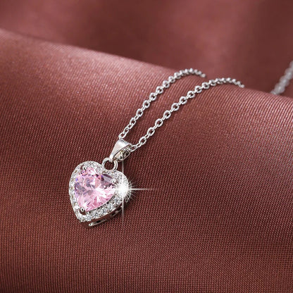 Kit Reina: Anillo + Collar Corazón Pandora 💖  Incluye Caja 🎁