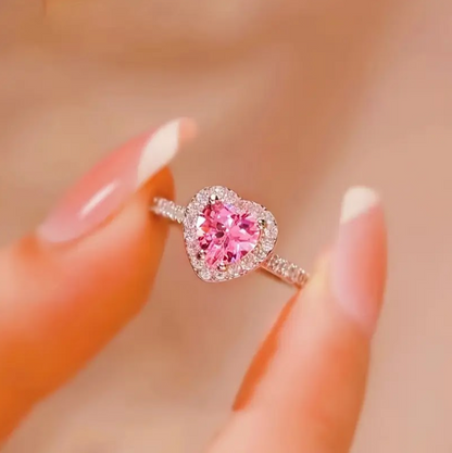 Kit Reina: Anillo + Collar Corazón Pandora 💖  Incluye Caja 🎁
